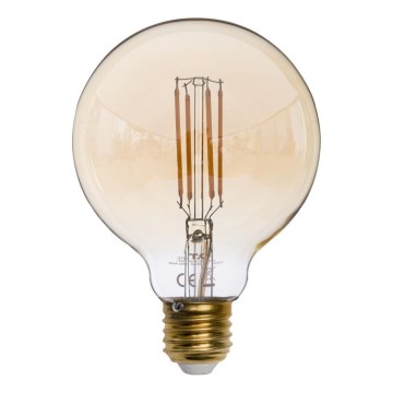 LED Bulb AMBER G95 E27/6.5W/230V 3200K