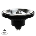LED Bulb AR111 GU10/12W/230V 3000K 15° black