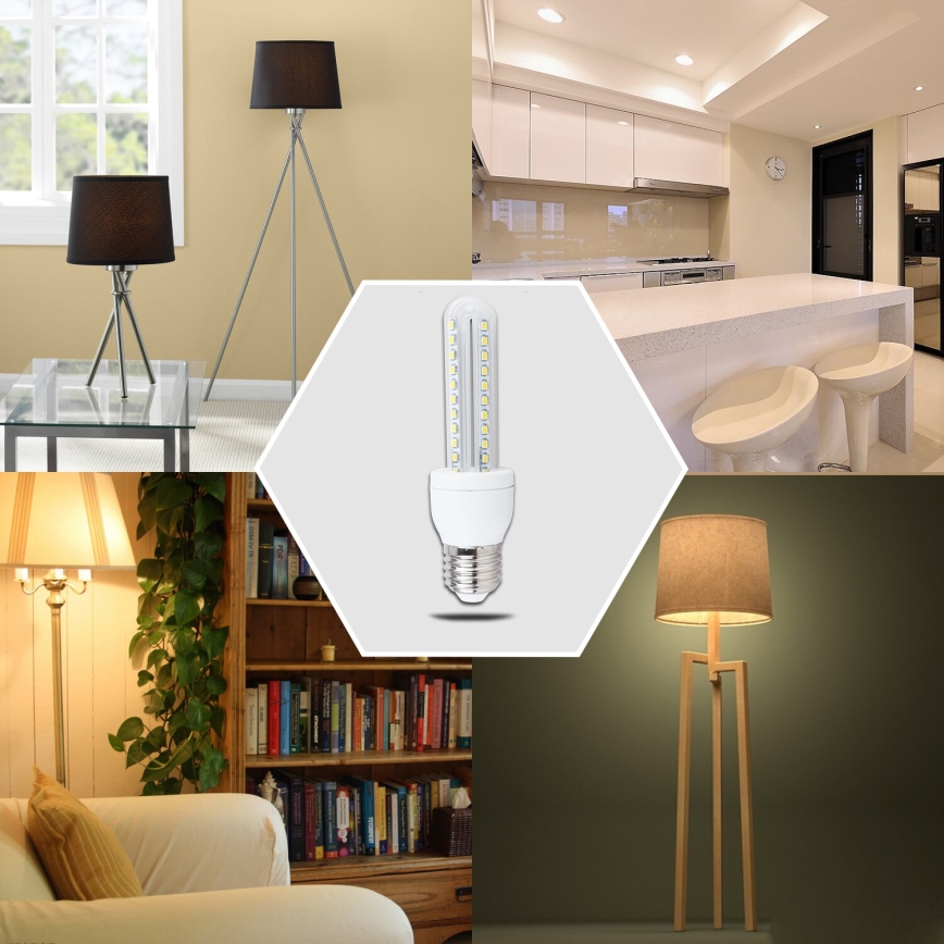 LED Bulb B5 E27/8W/230V 3000K - Aigostar