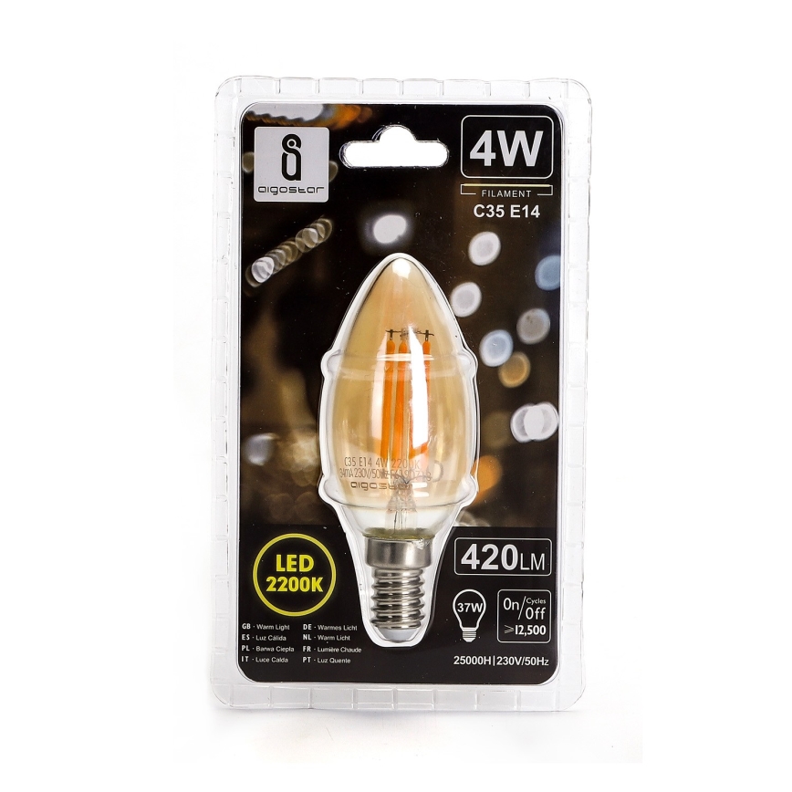 LED bulb C35 E14/4W/230V 2200K - Aigostar
