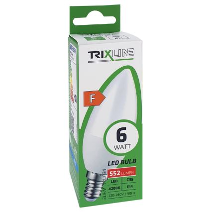 LED Bulb C35 E14/6W/230V 4200K