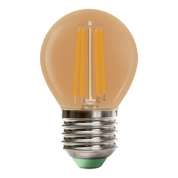 LED Bulb CLASIC AMBER G45 E27/4W/230V 2200K -  Brilagi