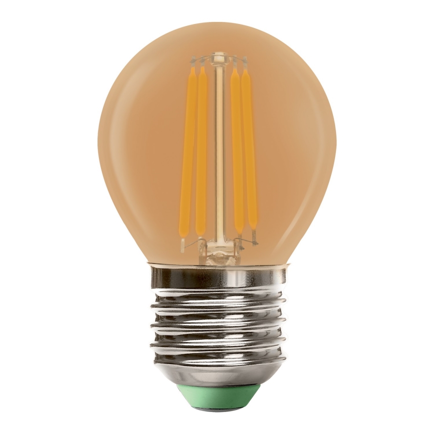 LED Bulb CLASIC AMBER G45 E27/4W/230V 2200K -  Brilagi