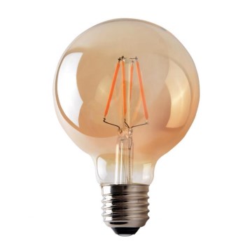 LED Bulb CLASIC AMBER G95 E27/8W/230V 2200K – Brilagi