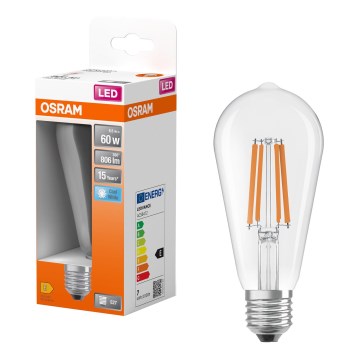 LED Bulb CLASSIC FILAMENT E27/6.5W/230V 4000K - Osram