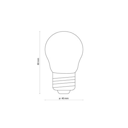 LED Bulb CLEAR G45 E27/4.5W/230V 2200K