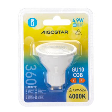 LED Bulb COB GU10/4.9W/230V 4000K - Aigostar