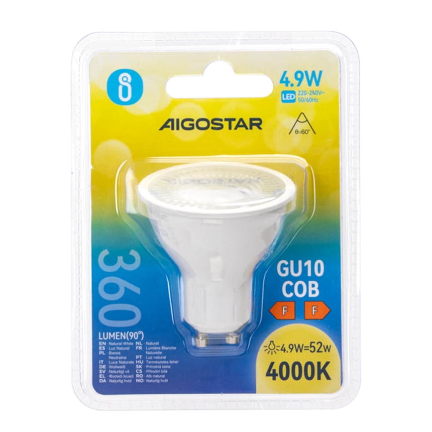 LED Bulb COB GU10/4.9W/230V 4000K - Aigostar