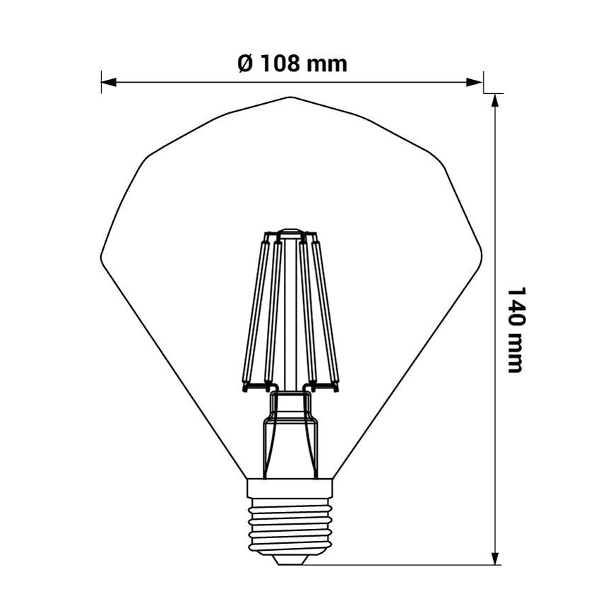 LED Bulb CRYSTAL E27/4W/230V 2200K