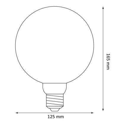 LED Bulb DECO VINTAGE FILAMENT G125 E27/4W/230V 1800K