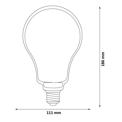 LED Bulb DECO VINTAGE FILAMENT O110 E27/4W/230V 1800K