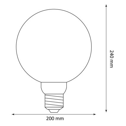 LED Bulb DECO VINTAGE G200 E27/4W/230V 1800K