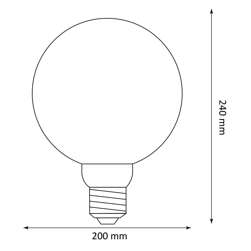 LED Bulb DECO VINTAGE G200 E27/4W/230V 1800K