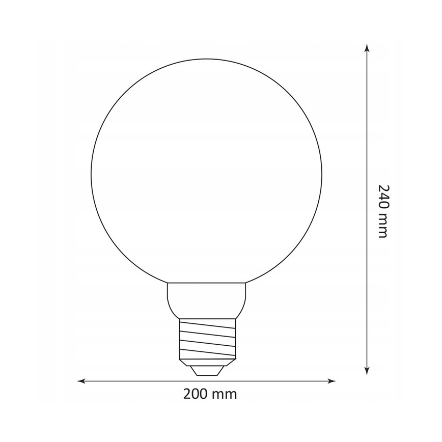 LED Bulb DECO VINTAGE G200 E27/4W/230V 1800K