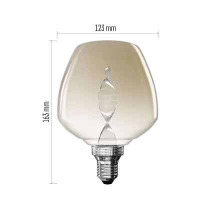 LED Bulb DECO VINTAGE S123 E27/3,5W/230V 1800K