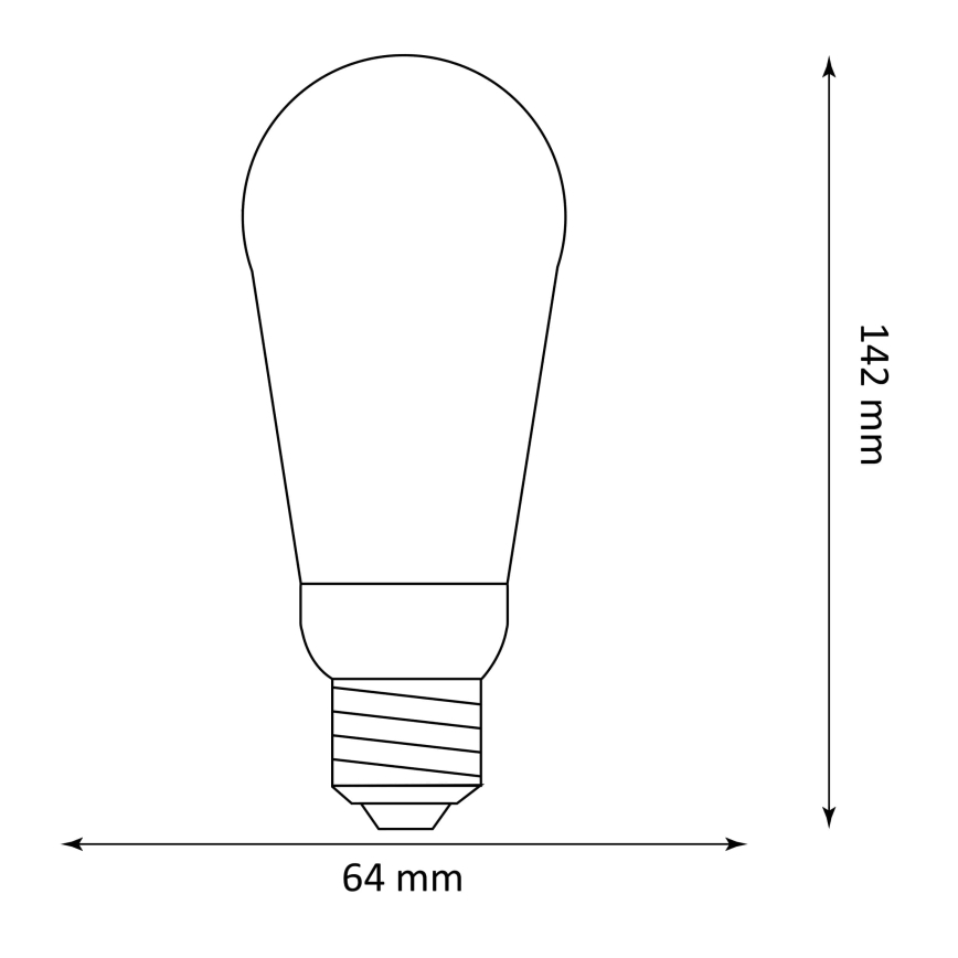 LED Bulb DECO VINTAGE ST64 E27/3,5W/230V 1800K