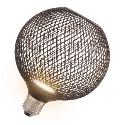 LED Bulb DECOR FLAT G125 E27/3,5W/230V 2700K black - Osram