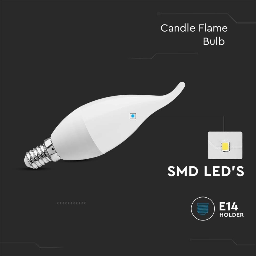 LED Bulb E14/3,7W/230V 3000K