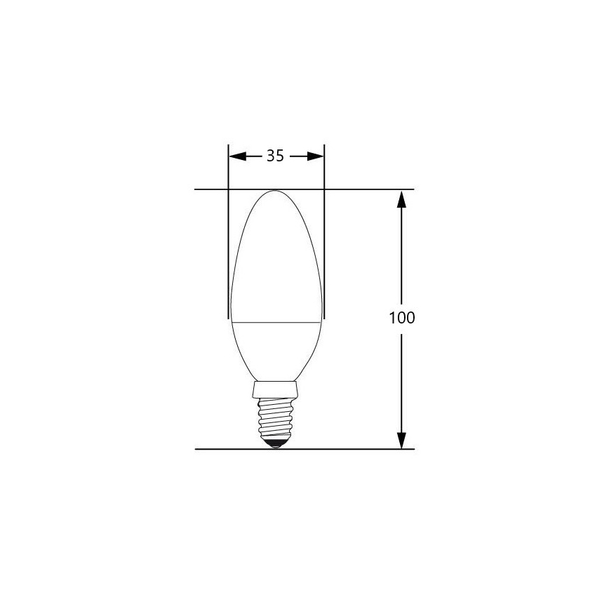 LED Bulb E14/4W/230V 2700-3000K