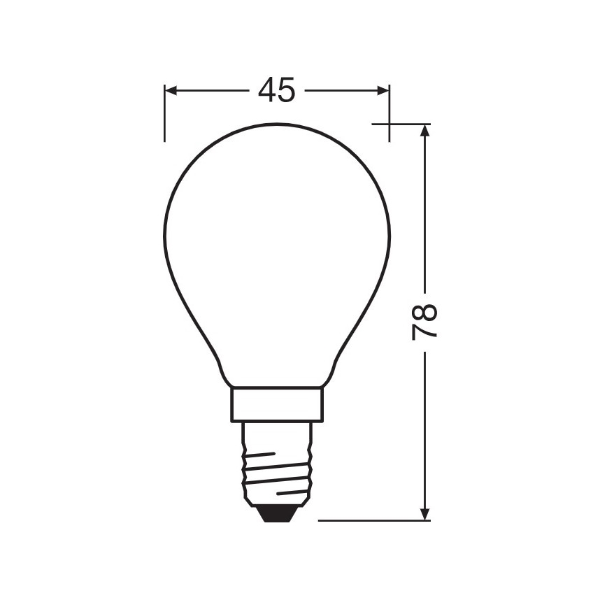 LED Bulb E14/5,5W/230V 2700K - Osram