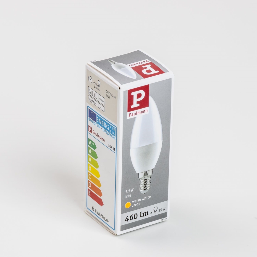 LED Bulb E14/5,5W/230V 2700K - Paulmann 28718