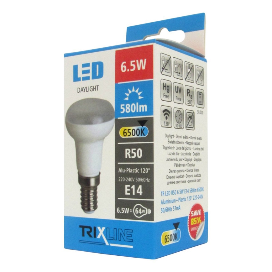 LED bulb E14/6,5W/230V 6500K