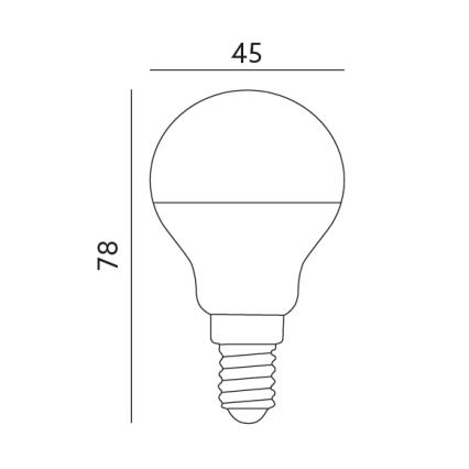 LED Bulb E14/7W/230V 3000K 525lm