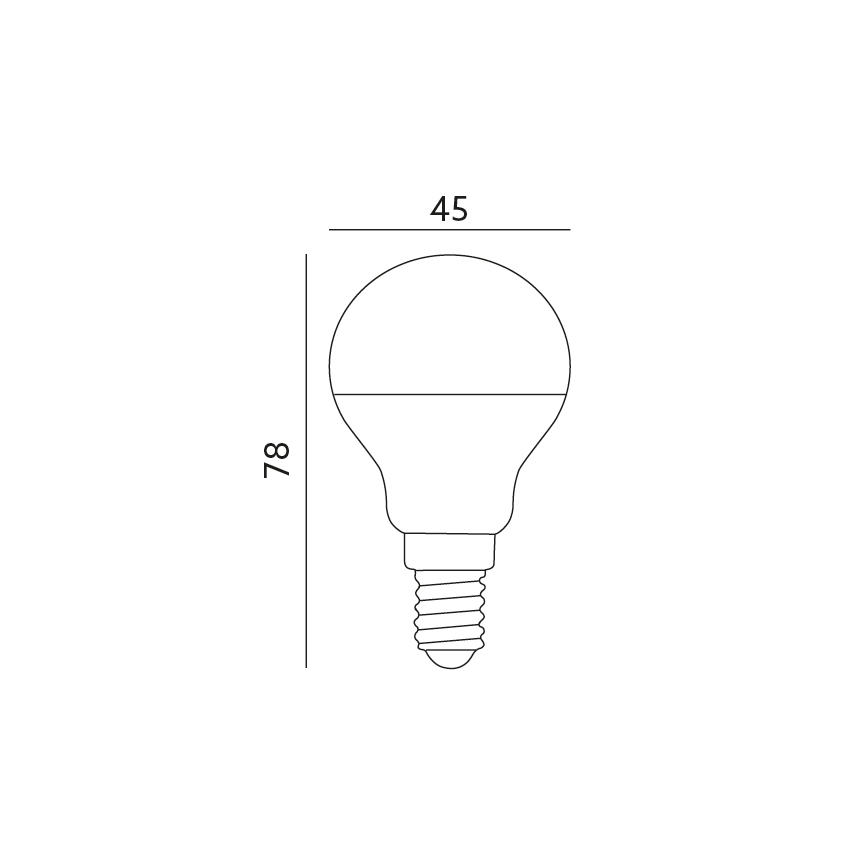 LED Bulb E14/7W/230V 3000K 525lm
