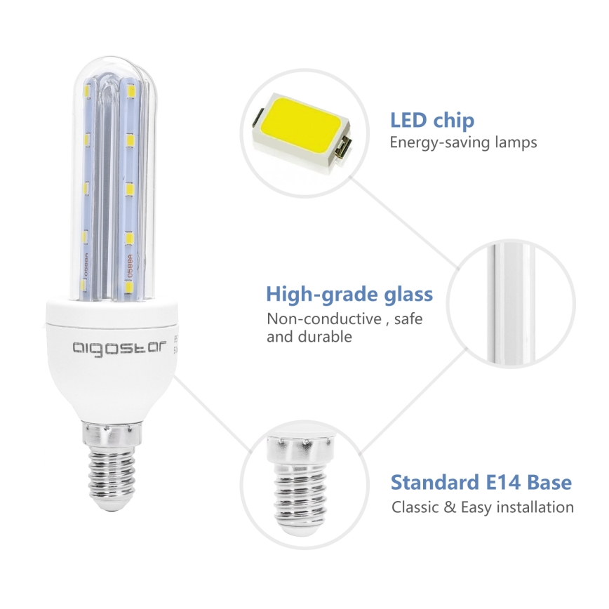 LED Bulb E14/8W/230V 6500K - Aigostar