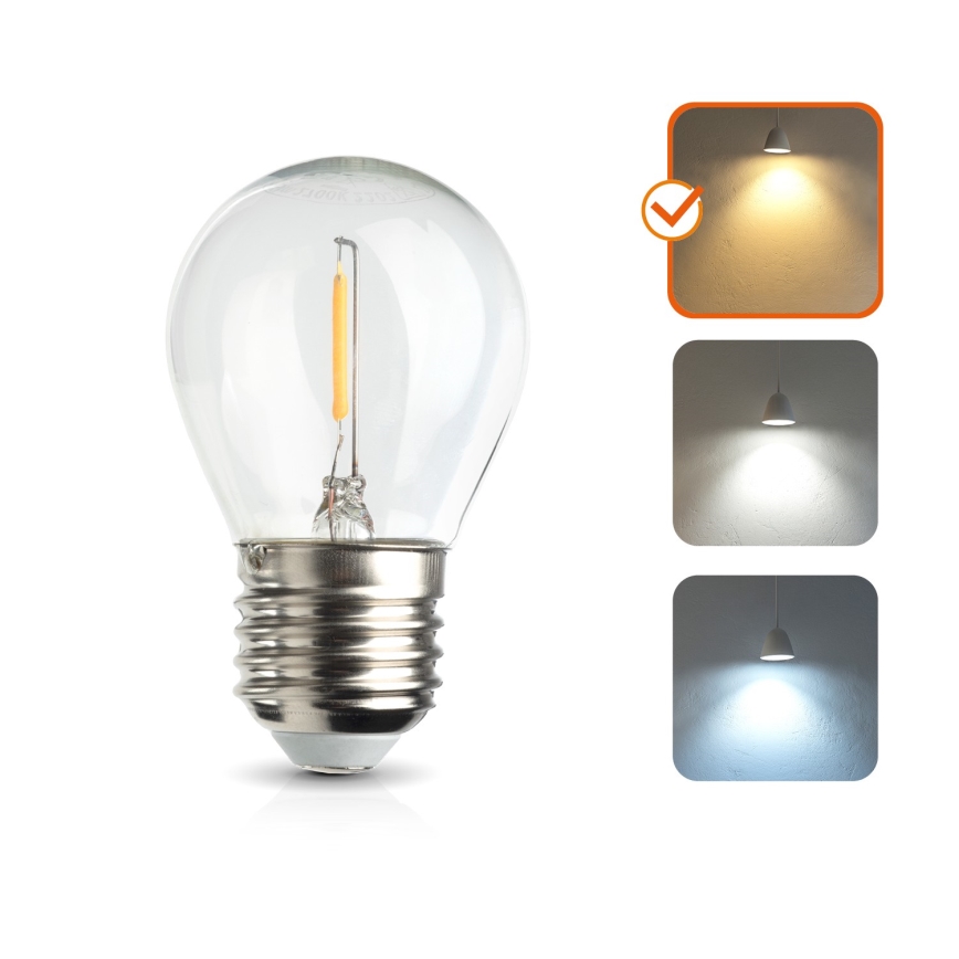 LED bulb E27/1,3W/230V 2700K