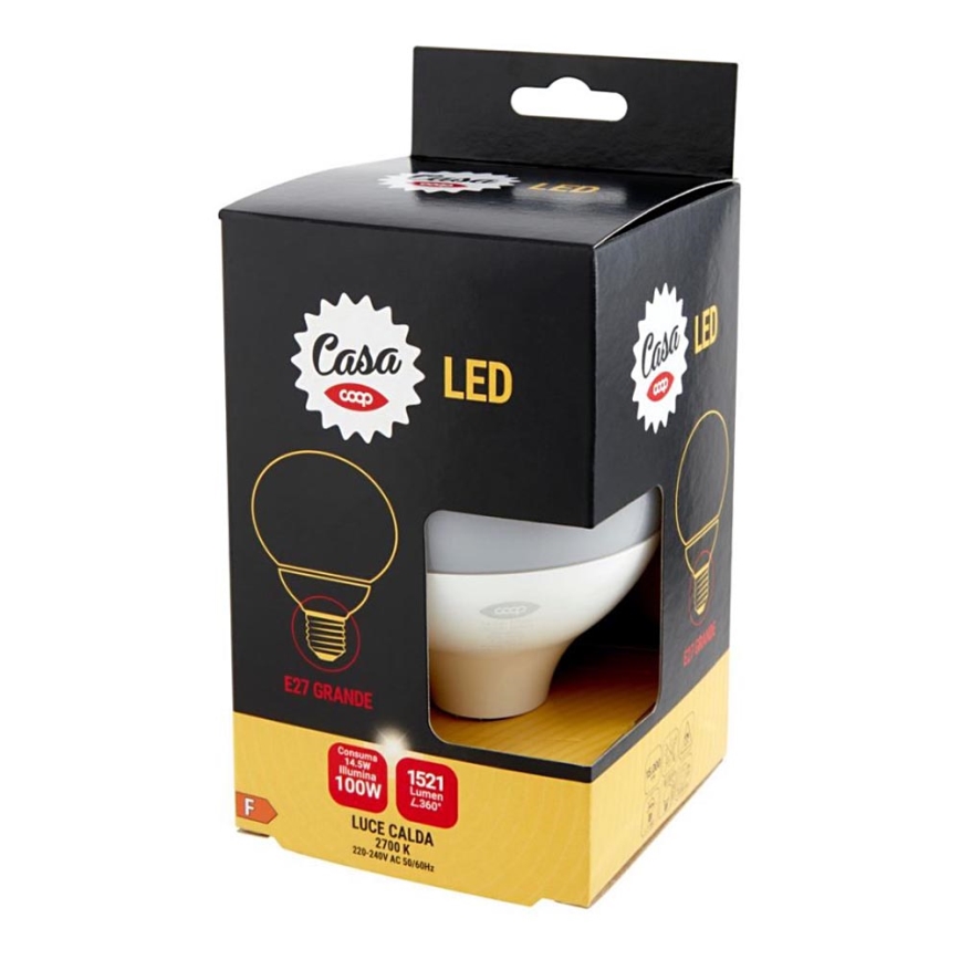 LED Bulb E27/14,5W/230V 2700K