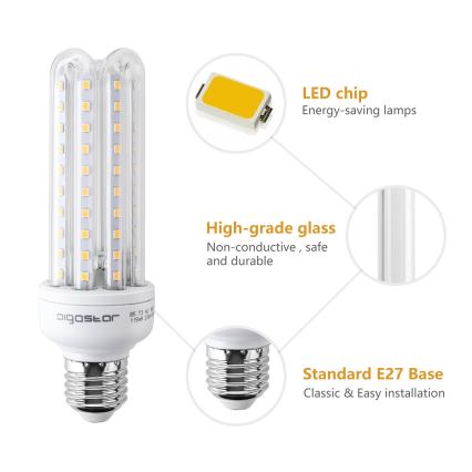 LED Bulb E27/15W/230V 3000K - Aigostar