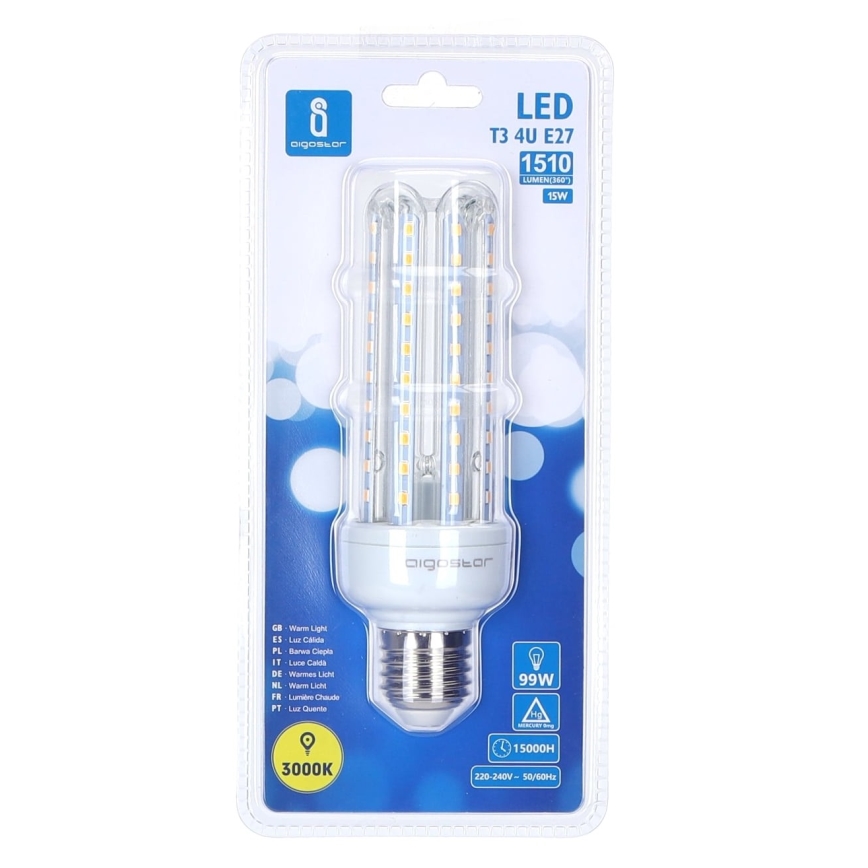 LED Bulb E27/15W/230V 3000K - Aigostar