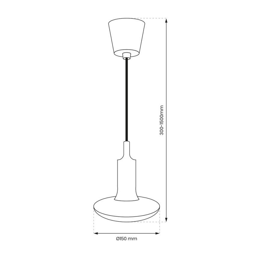 LED Bulb E27/15W/230V 6000K + power cable