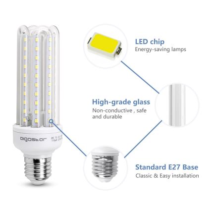 LED Bulb E27/15W/230V 6500K - Aigostar