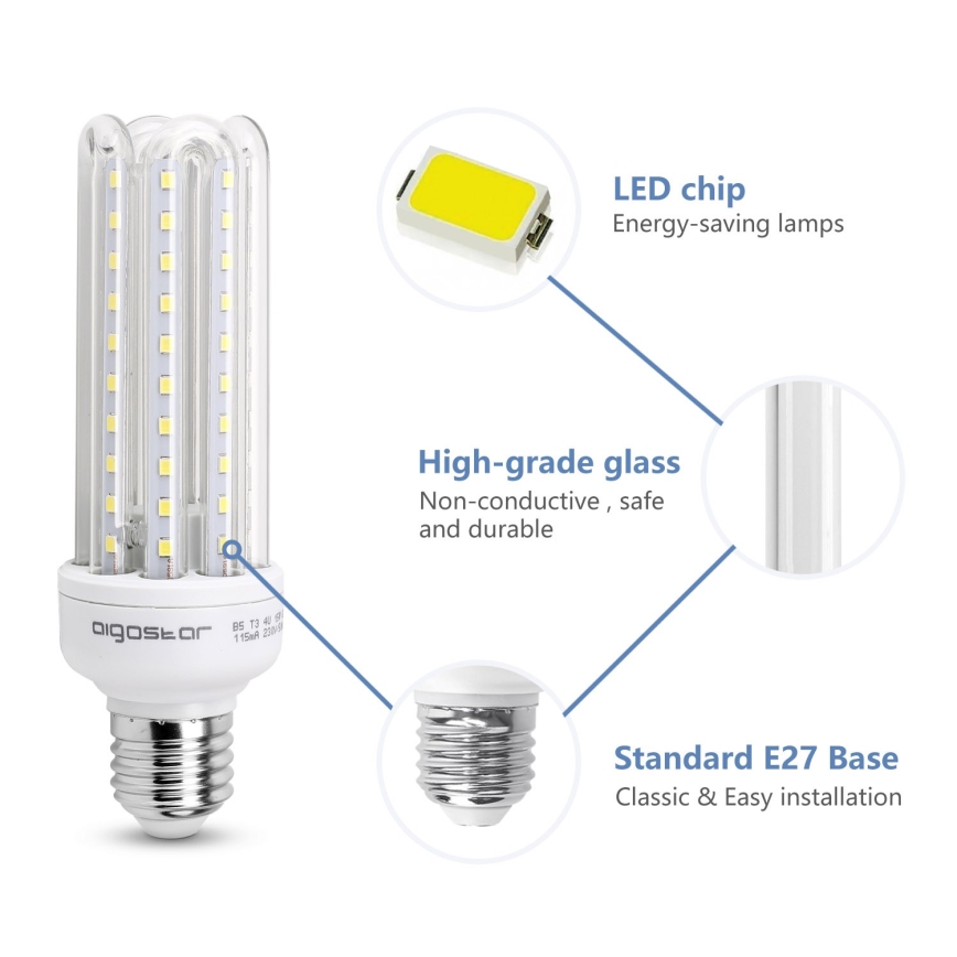 LED Bulb E27/15W/230V 6500K - Aigostar
