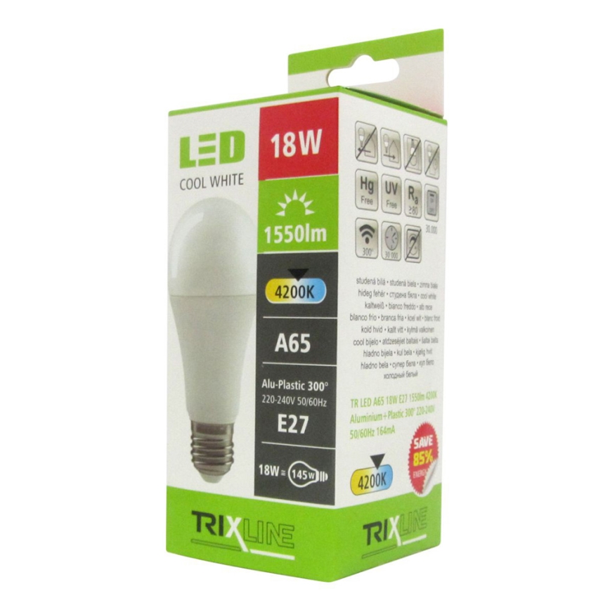 LED bulb E27/18W/230V 4200K