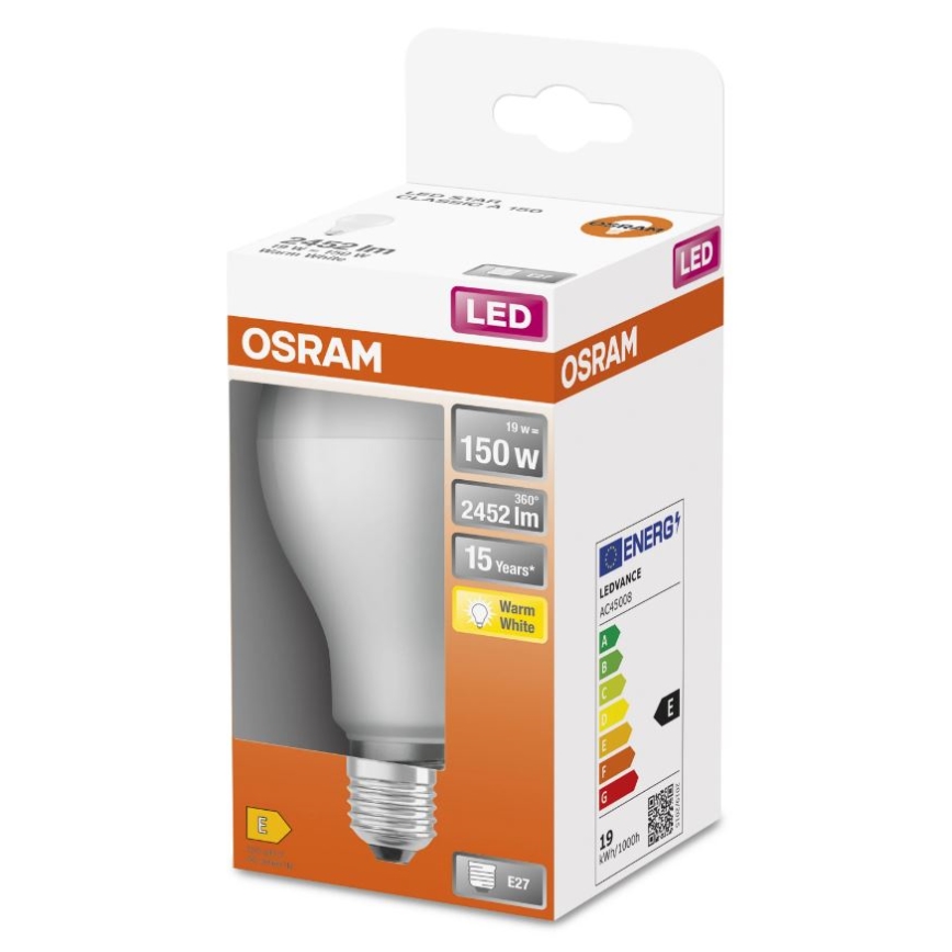 LED Bulb E27/19W/230V 2700K - Osram