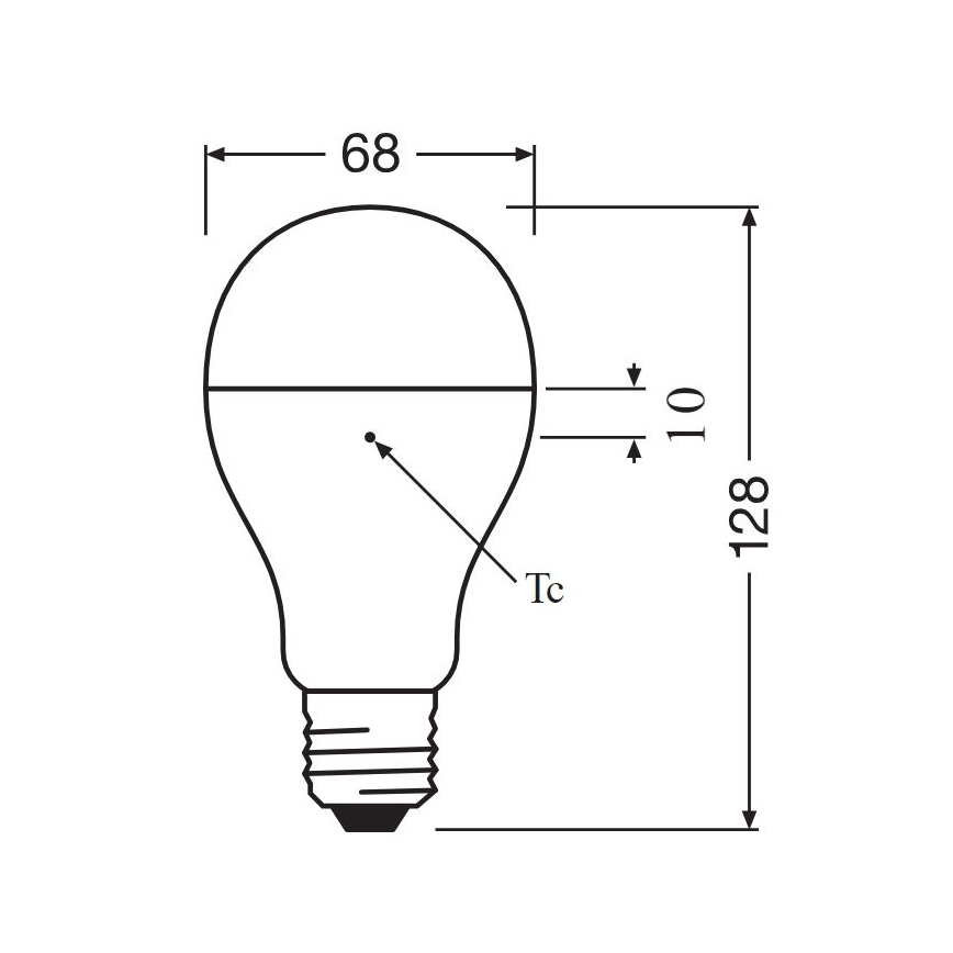 LED Bulb E27/19W/230V 2700K - Osram