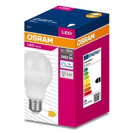 LED Bulb E27/19W/230V 6500K - Osram