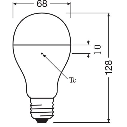 LED Bulb E27/19W/230V 6500K - Osram