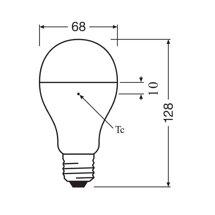 LED Bulb E27/19W/230V 6500K - Osram