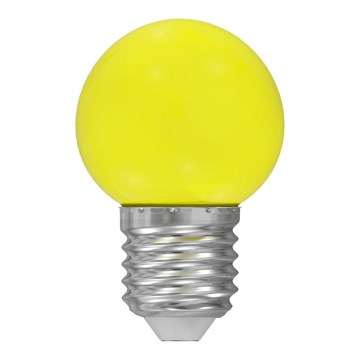 LED bulb E27, 1W, 230V, 5500–6500K, yellow