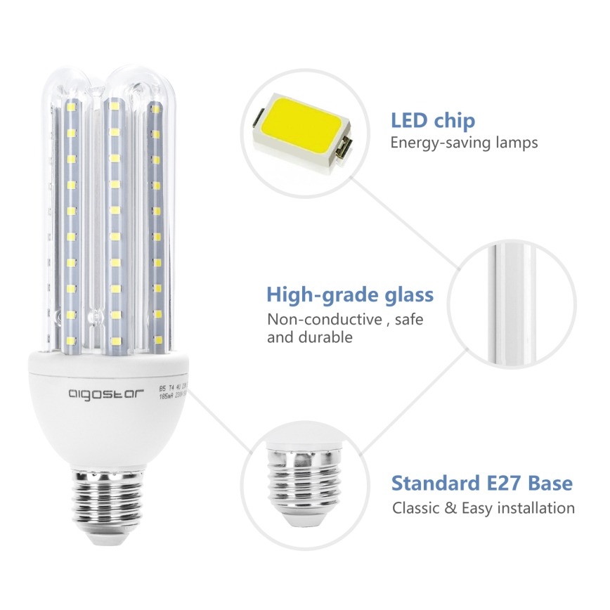 LED Bulb E27/23W/230V 6500K - Aigostar