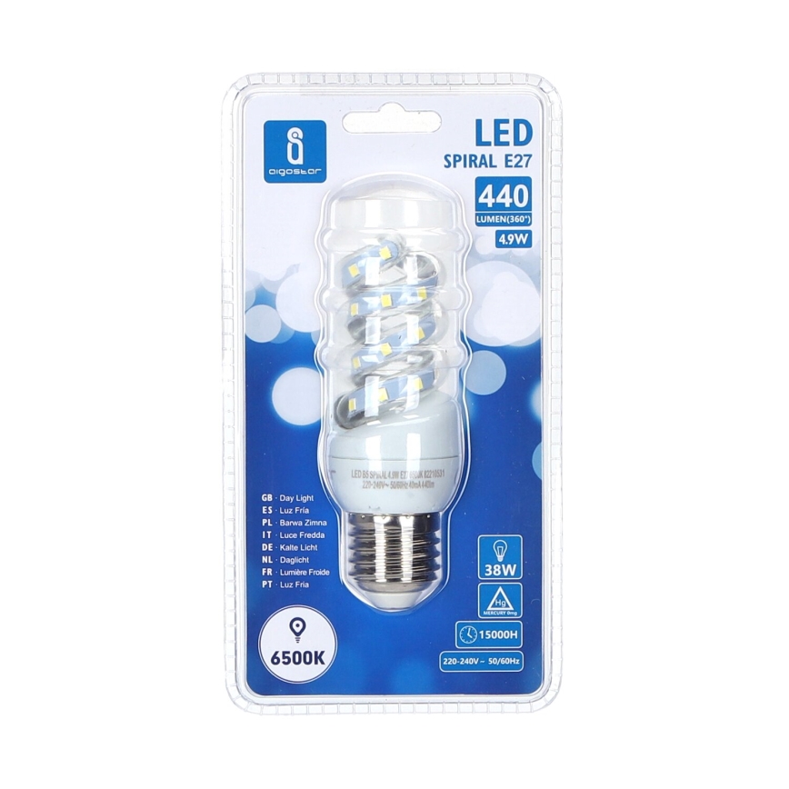 LED Bulb E27/4,9W/230V 6500K - Aigostar