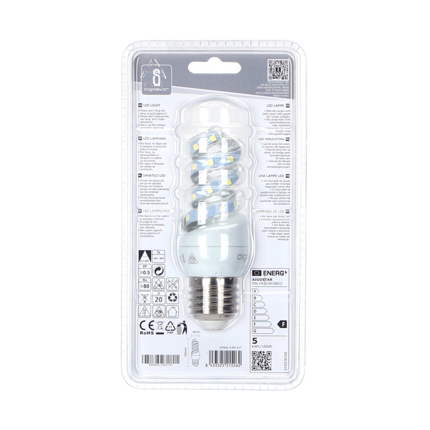 LED Bulb E27/4,9W/230V 6500K - Aigostar