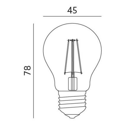 LED bulb E27/4W/230V 3000K
