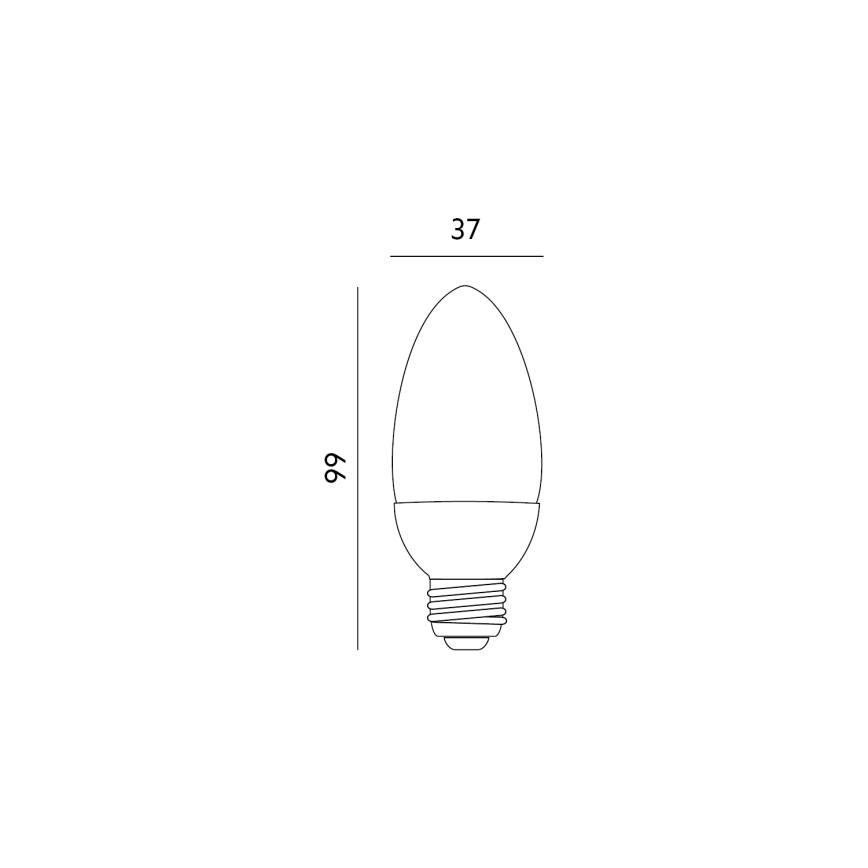 LED Bulb E27/6W/230V 3000K
