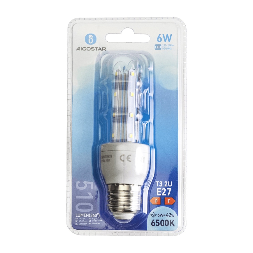 LED Bulb E27/6W/230V 6500K - Aigostar