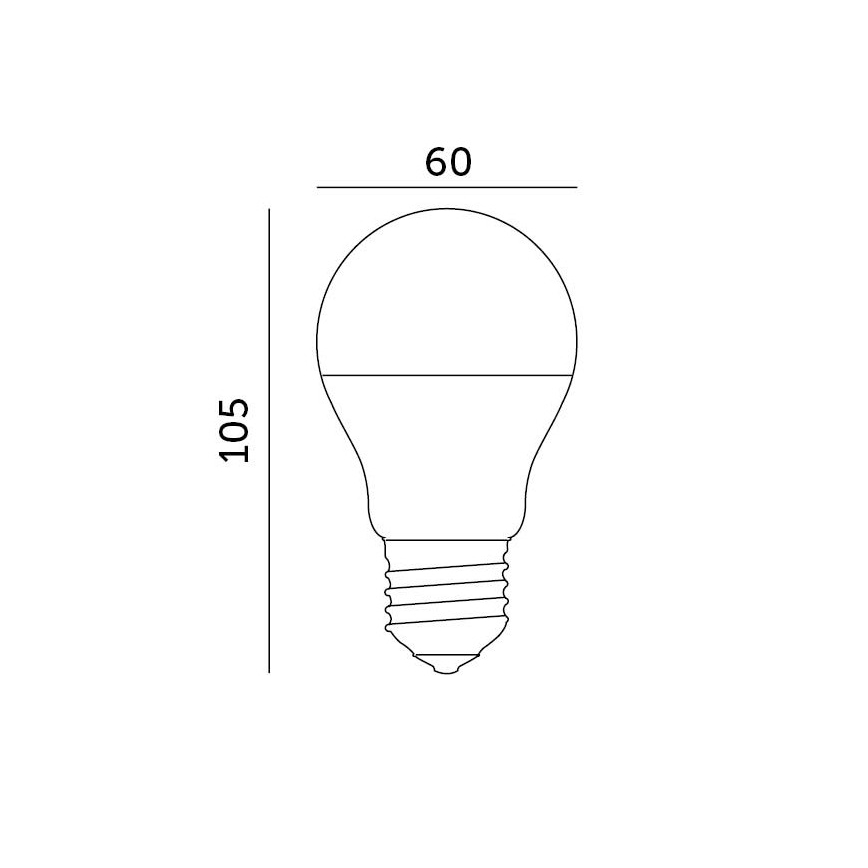 LED Bulb E27/8,5W/230V 3000K